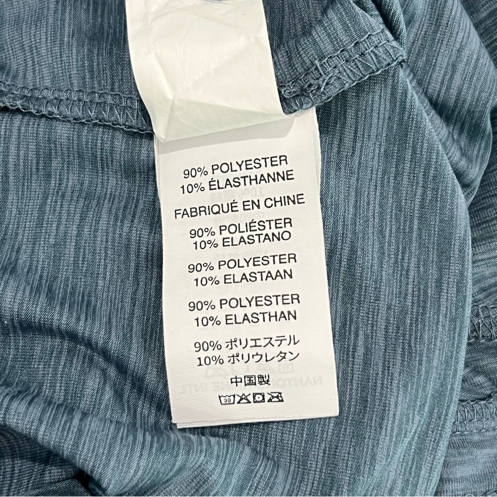 Vuori Falls Jumpsuit Medium Light Azure Heather Blue Tank Top Wide Leg Romper - Picture 6 of 7